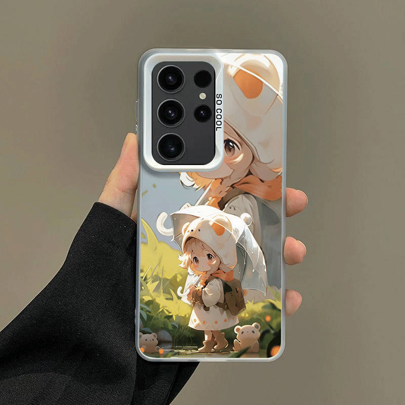 1pc Transparent White For Samsung Galaxy S20+ Phone Cases