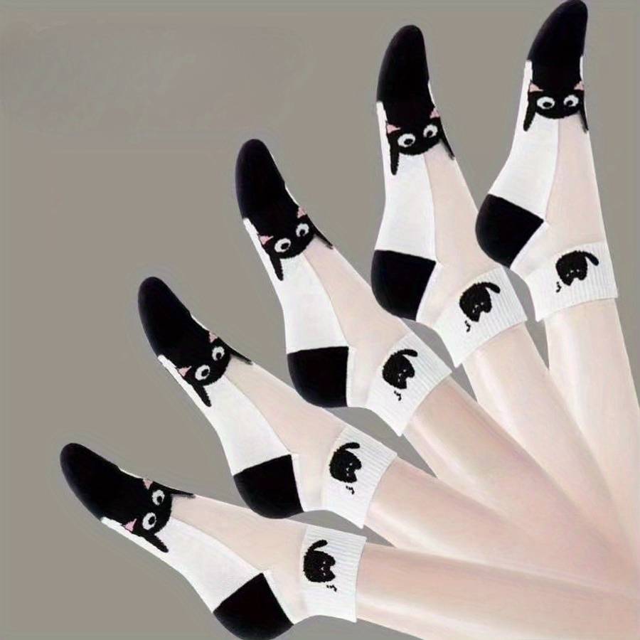 5 Pairs Mixed Color One Size High Elastic Socks