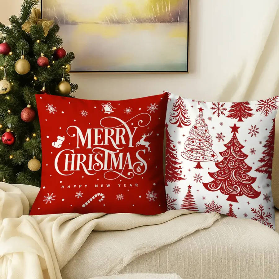 4-Piece Christmas Pillowcase Set