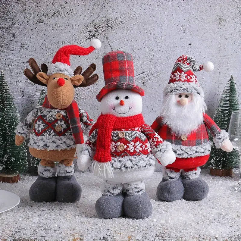 Christmas Standing Ornament With Retractable Legs 1pc