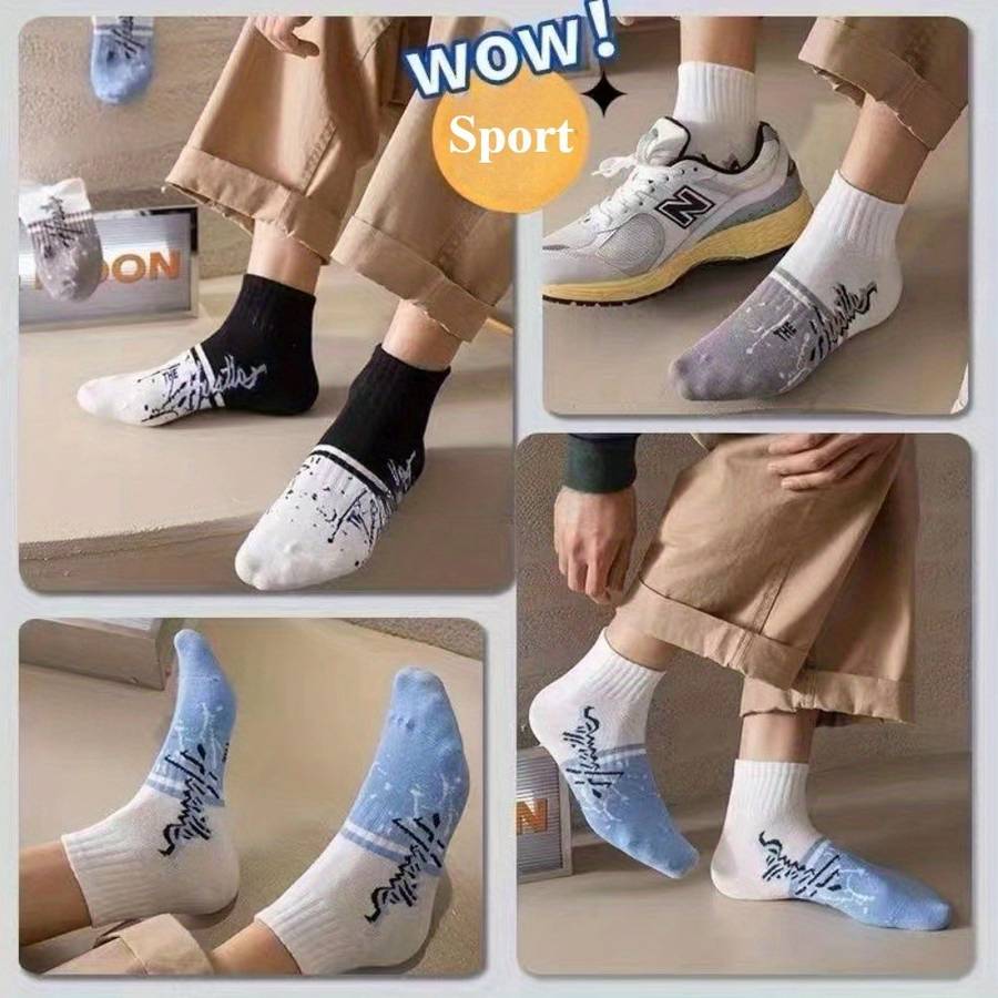 6 Pairs Of Random Mixed Colors One Size High Elastic Socks