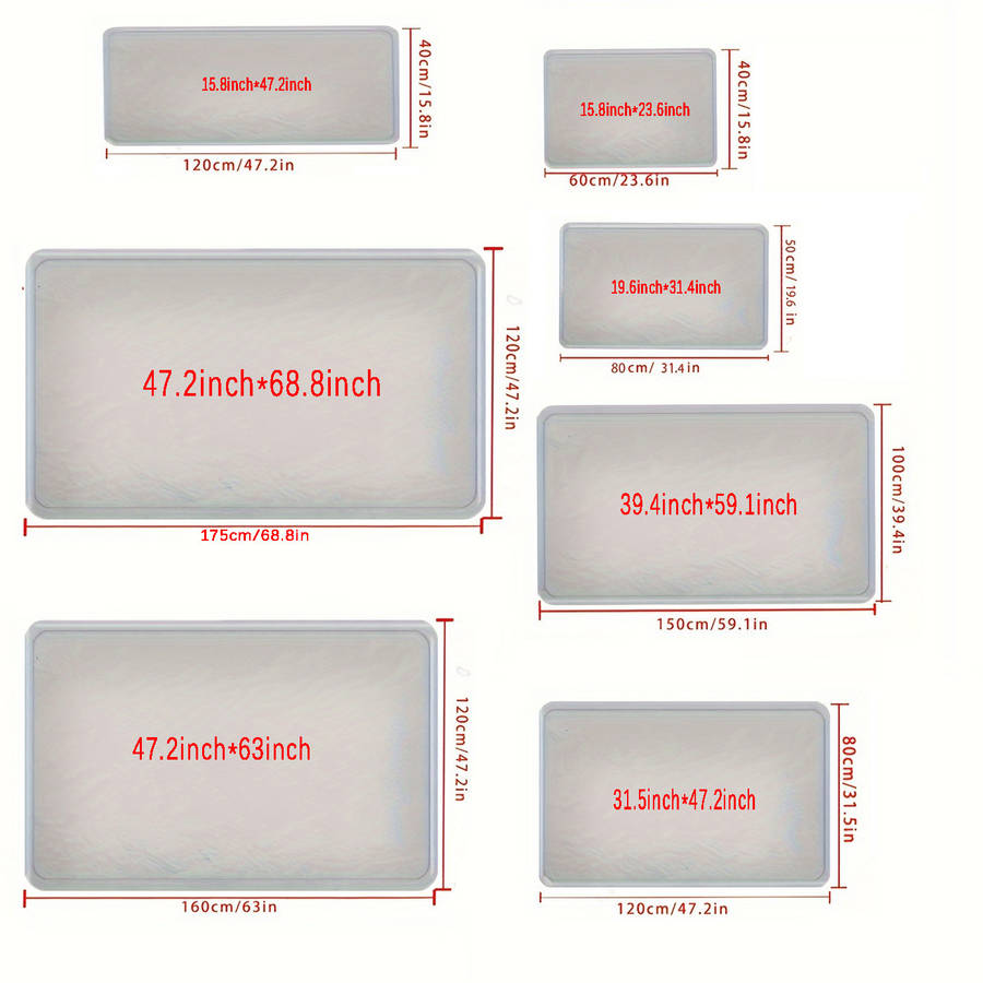 1Pc 47x68.8inch 120x175cm Floor Mat