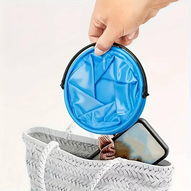 1pc Multi-Functional Collapsible Bucket Durable And Portable Ideal for The Beach Travel And Outdoor