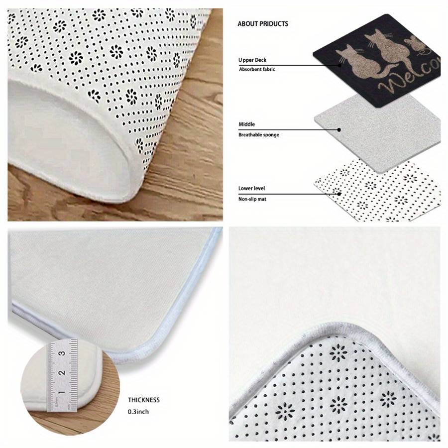 1Pc 16x24inch 40x60cm Floor Mat