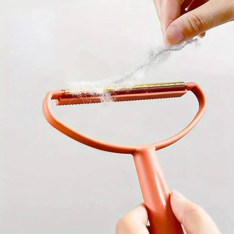 Dual-Sided Portable Lint Remover/Pet Hair Remover (Blue)
