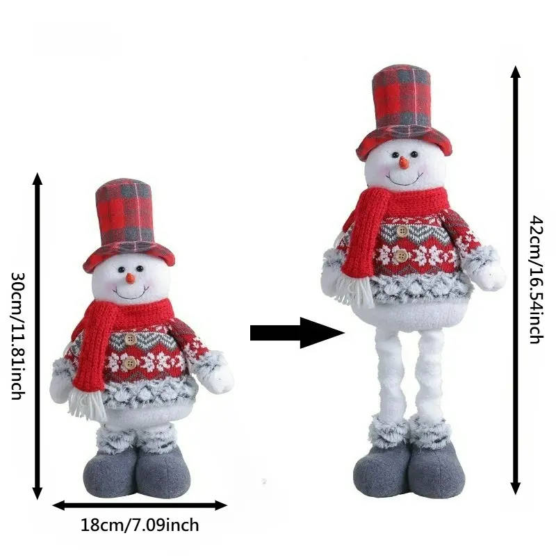 Christmas Standing Ornament With Retractable Legs 1pc