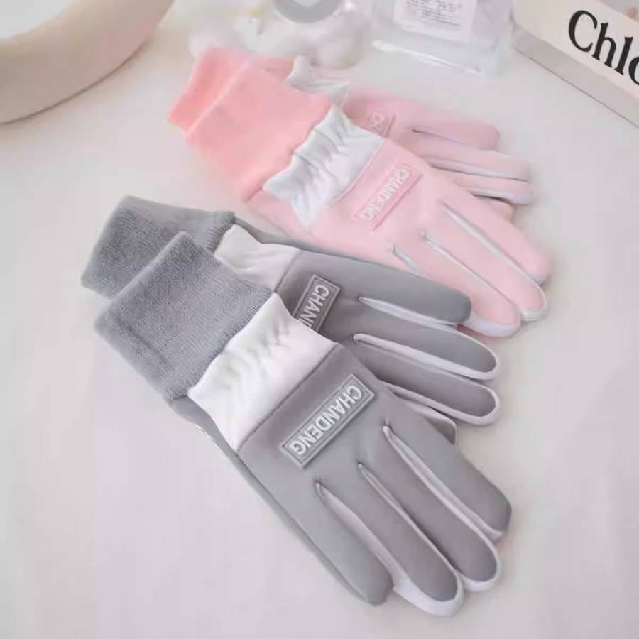 1 Pair Blue Recommended For 7 To 15 Years Old Warm Gloves