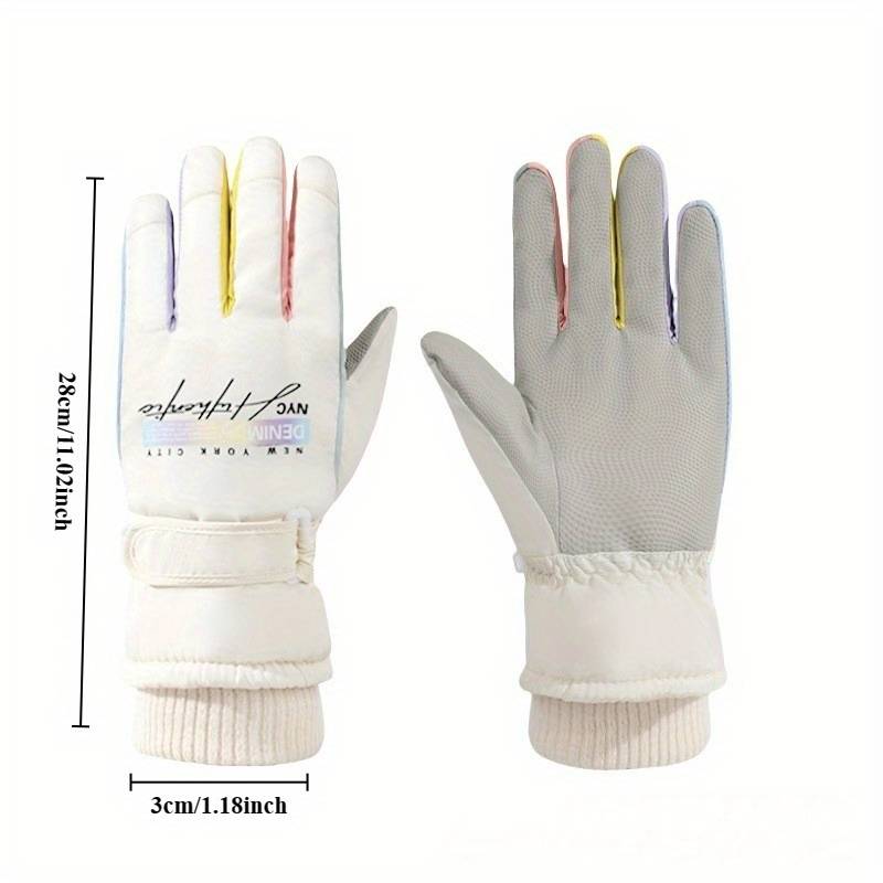 1 Pair Black Warm Gloves