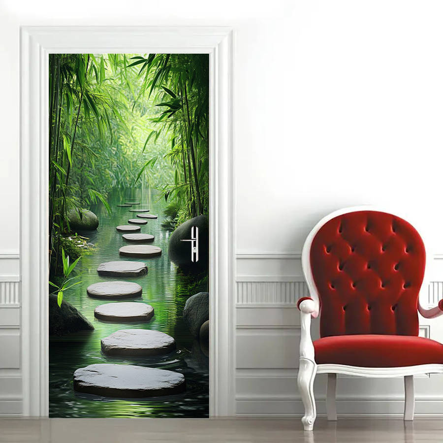 1Pc 76.96x199.9cm Door Window Sticker