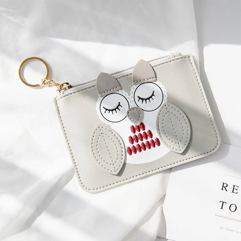 1pc Women's Mini Coin Purse Simple and Cute Thin Large Capacity Zipper Coin Key Bag Multifunctional