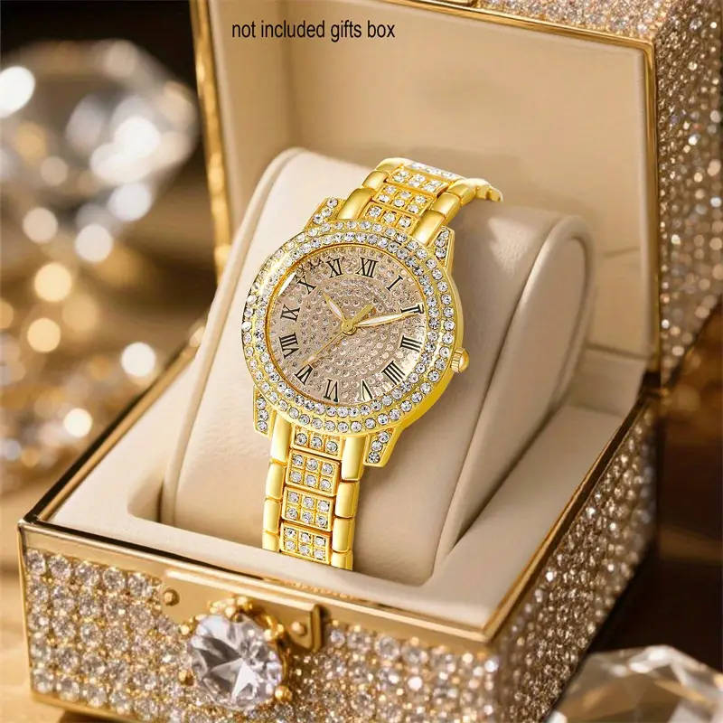 1 x Luxury Starry Night Women's Roman Numeral Watch