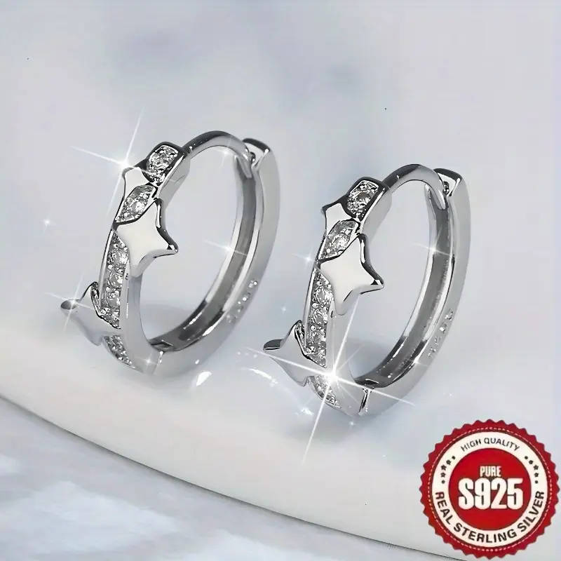 2 PAIRS 925 Sterling Silver Plated Bohemian Earrings