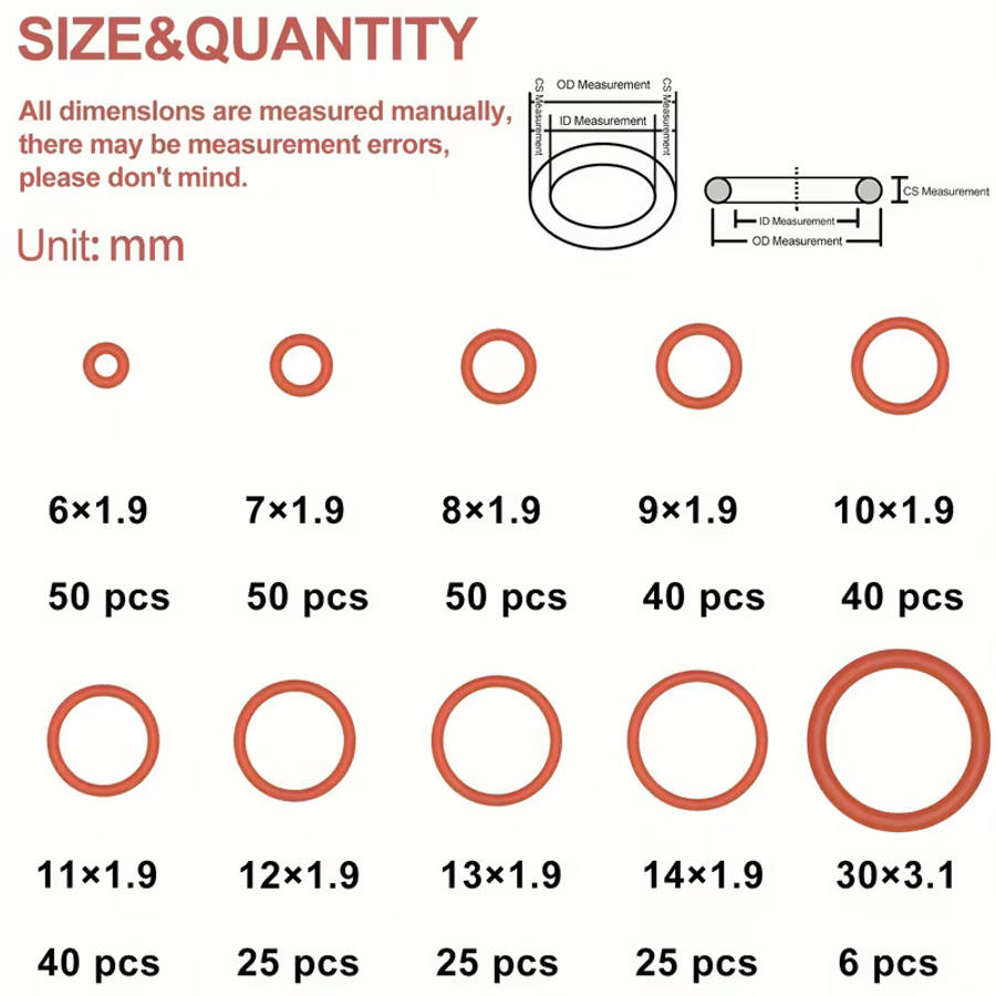 351 Silicone O-Ring Seals