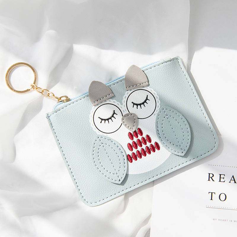 1pc Women's Mini Coin Purse Simple and Cute Thin Large Capacity Zipper Coin Key Bag Multifunctional