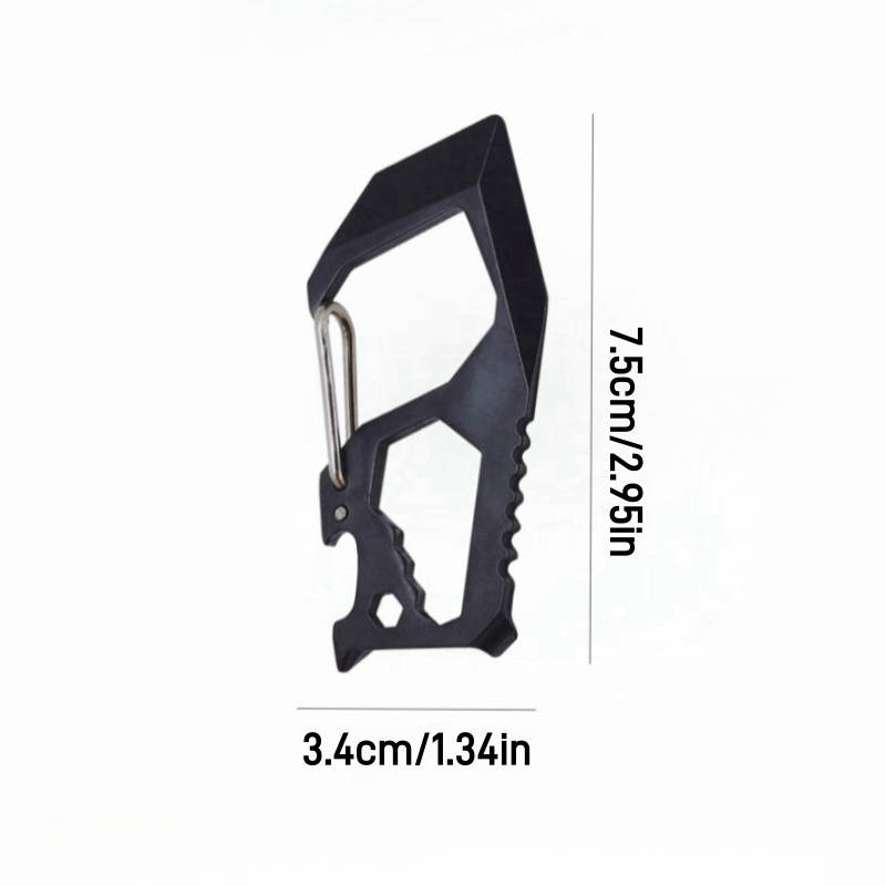 1pc Multifunctional EDC Keychain Knife Portable Metal Pocket Tool with Spear Point