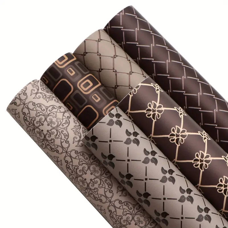 6 Vintage-Design Faux Leather Panels