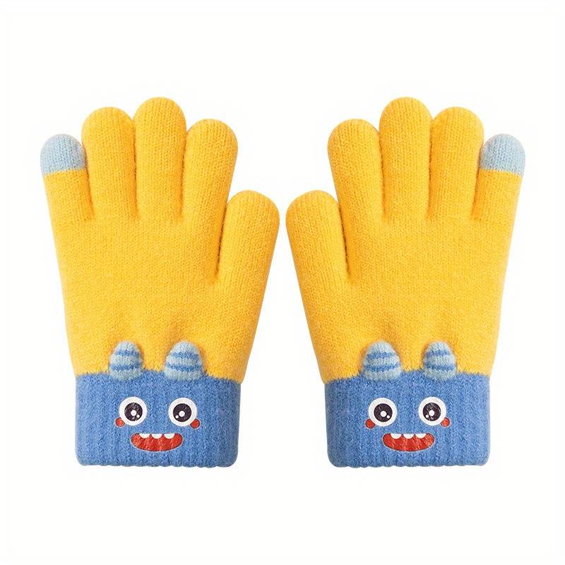 1 Pair Navy Blue Warm Gloves