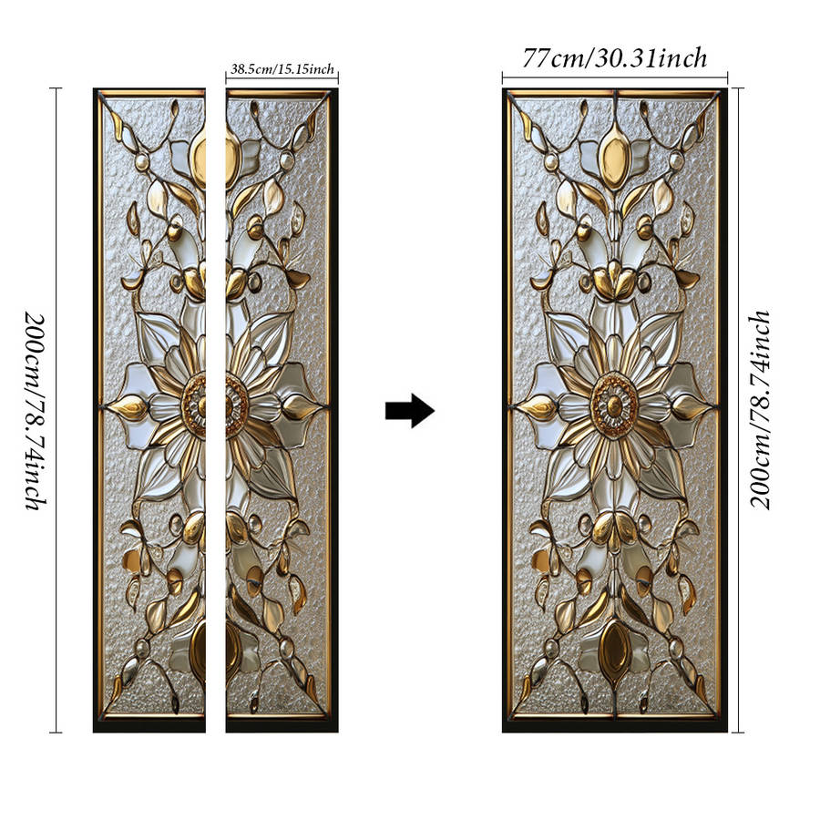 1Pc 95.0x209.8cm Door Window Sticker