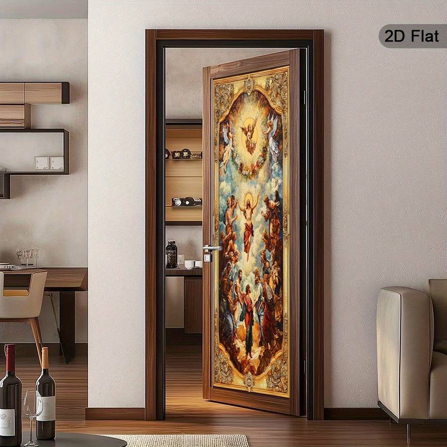 1pc 30.3x78.7 inches   77x200 cm   Jesus Christian Themed Stickers
