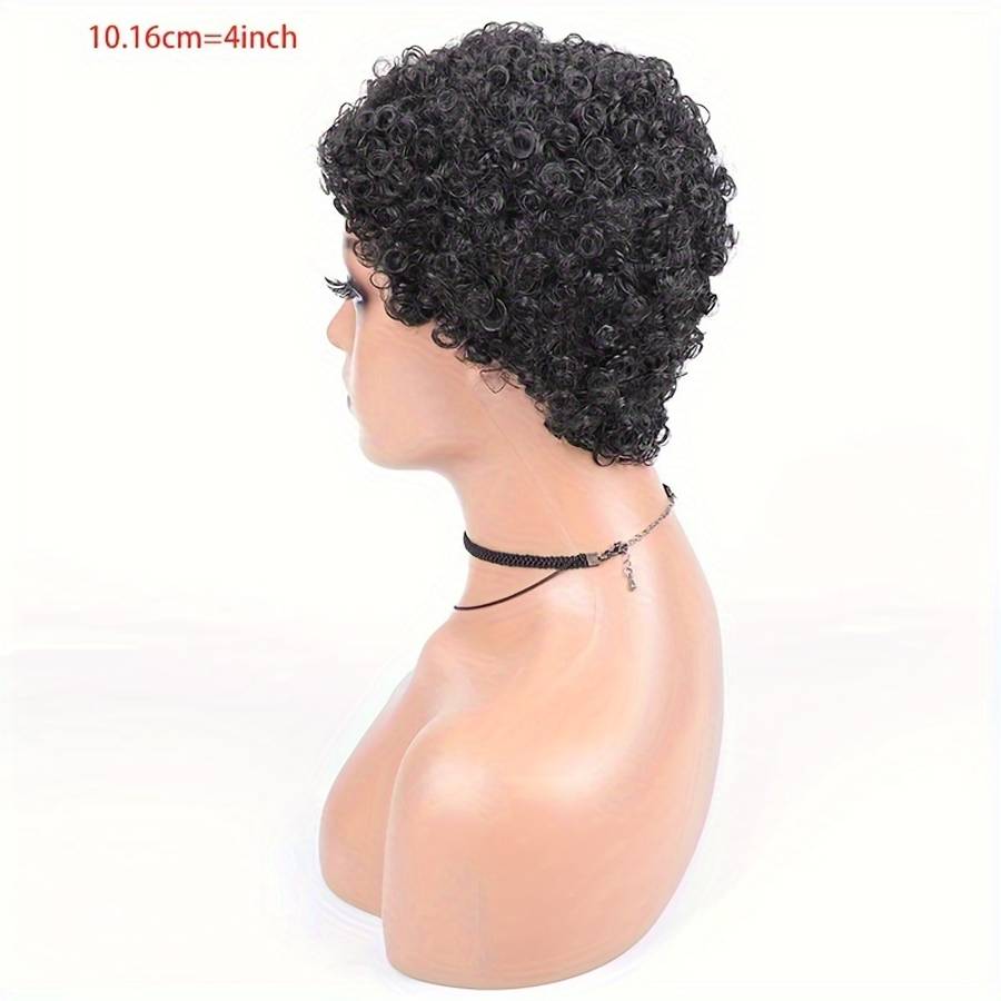 1Pc Black 15.24cm Fashion Design Wig