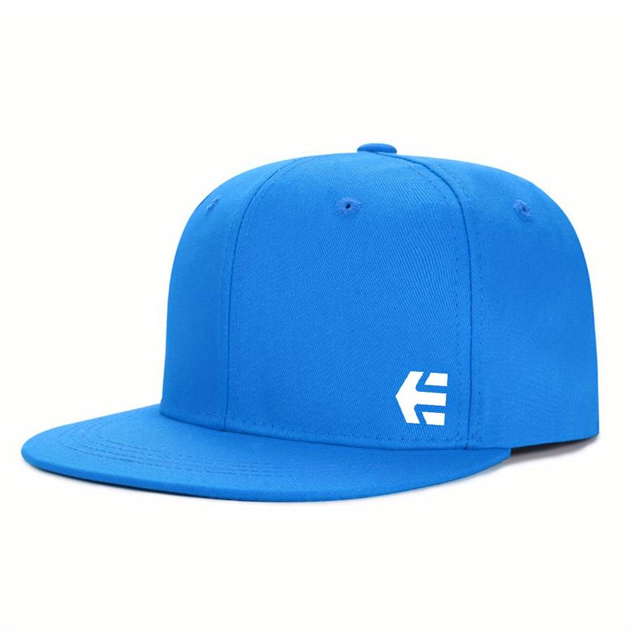 Adjustable Snapback Baseball Cap Lightweight Sun-Protective Polyester With Stylish Flat Brim