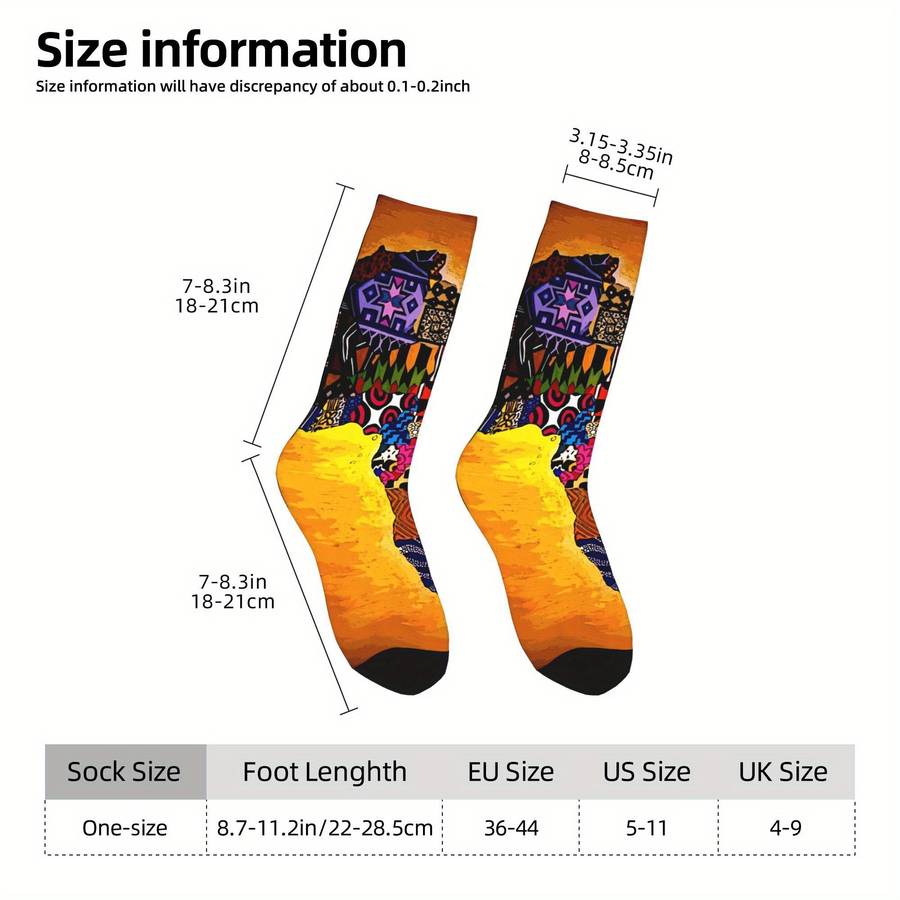 1 Pair Multicolor One Size Socks