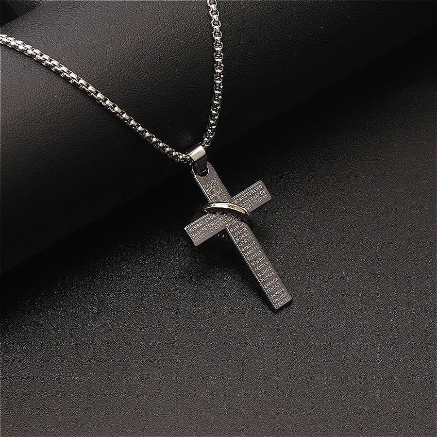 1 Piece Silvery Jesus Theme Pendant