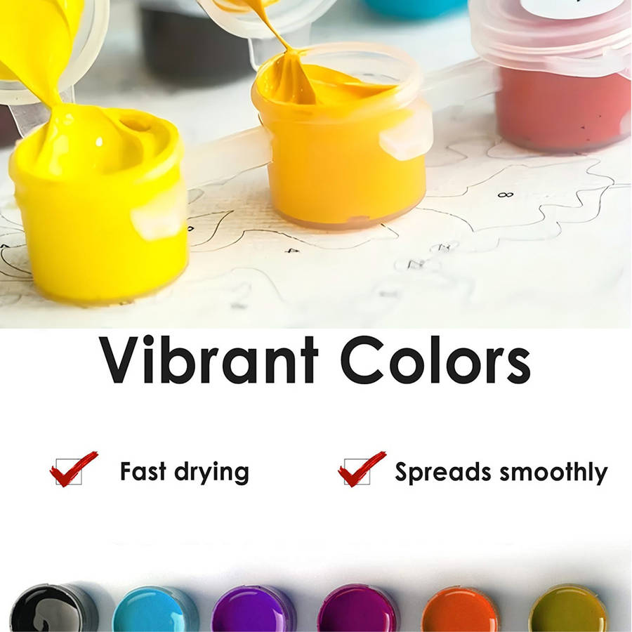 1pc Electric Guitar Collection Paint by Numbers Kit for Adults DIY Colorful Guitar Display Painti