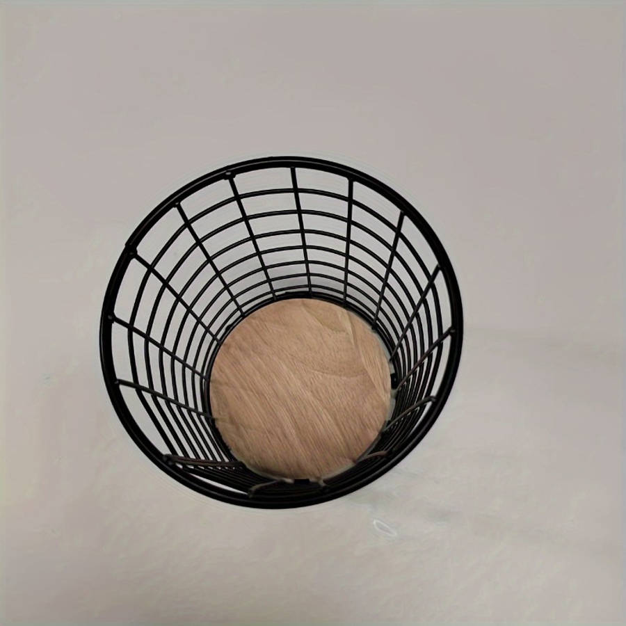 1pc Large Black Metal Kitchen Utensil Holder Modern Rectangular Countertop Organizer for Cook