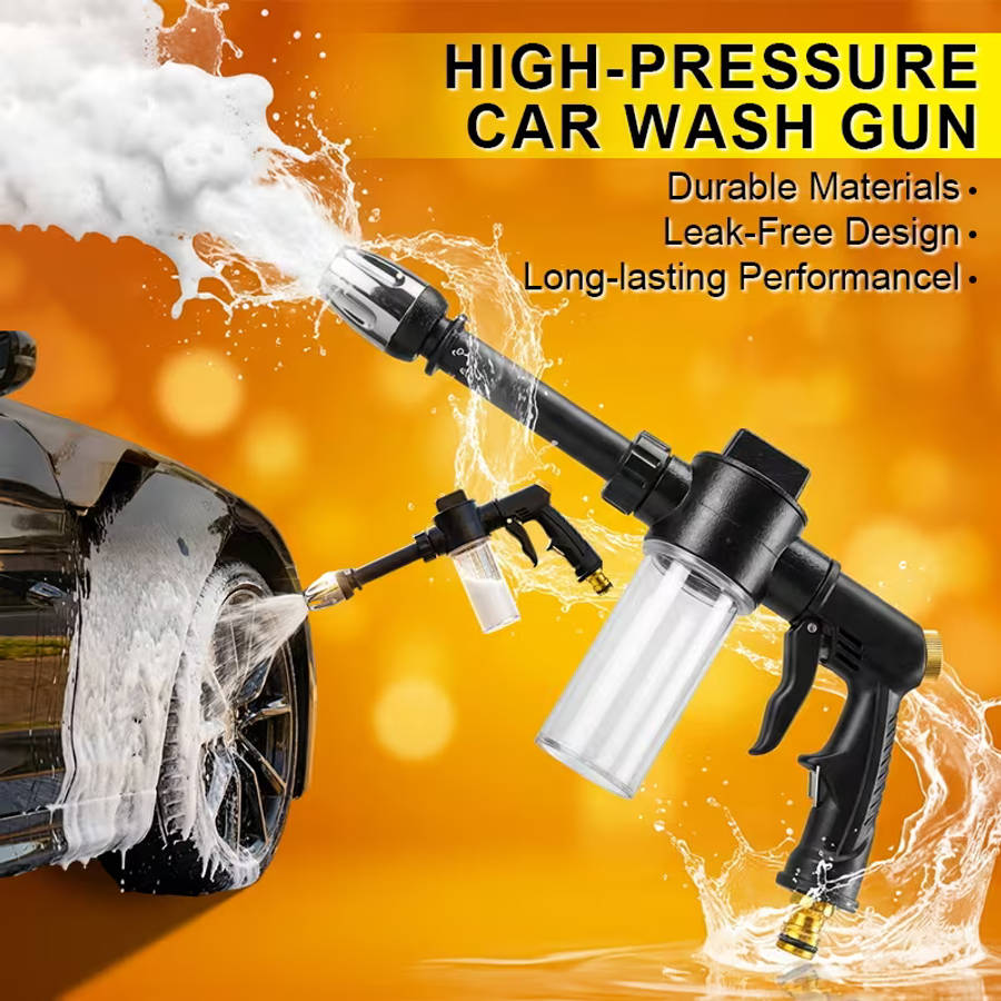 Powerful High-Pressure Water Gun with integrated Soap Dispenser