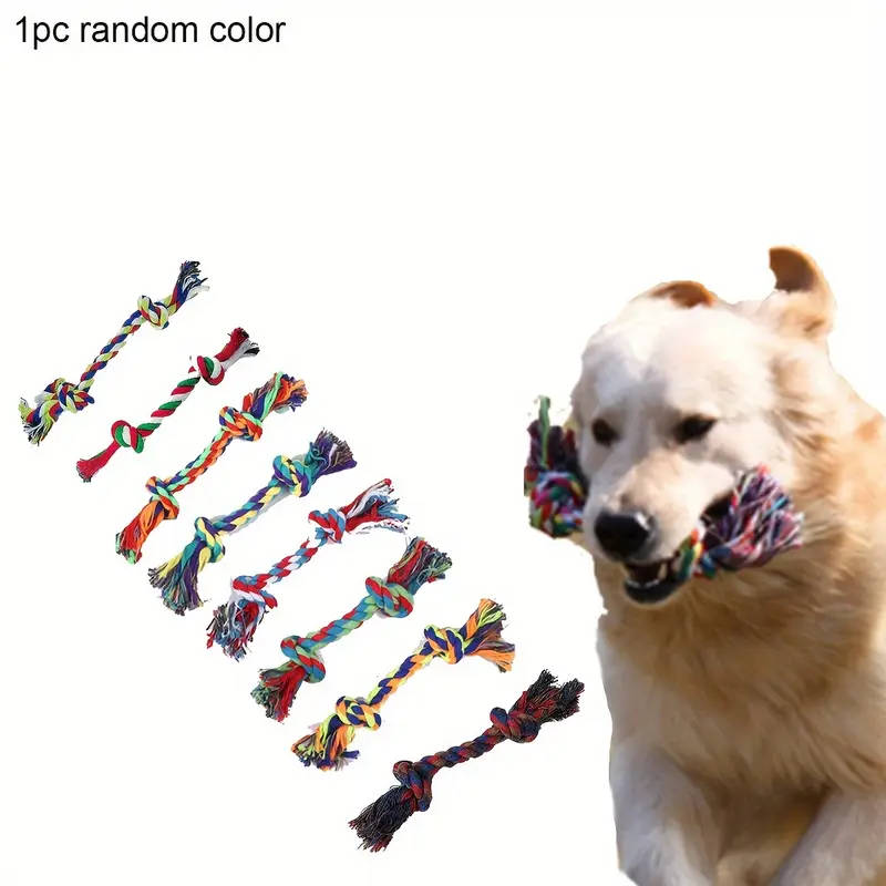 Durable Dog Leash Chew Toys In Various Colors