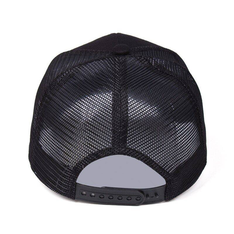 1pc Trendy Embroidered Trucker Hat Breathable Mesh Baseball Cap for Outdoor Skateboarding Busin