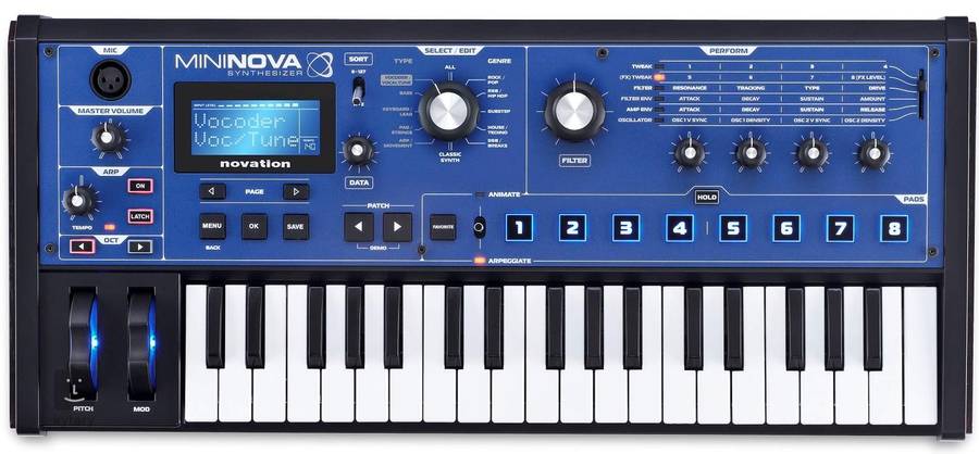 NOVATION miniNOVA Virtual Analogue Synthesizer, Vocoder