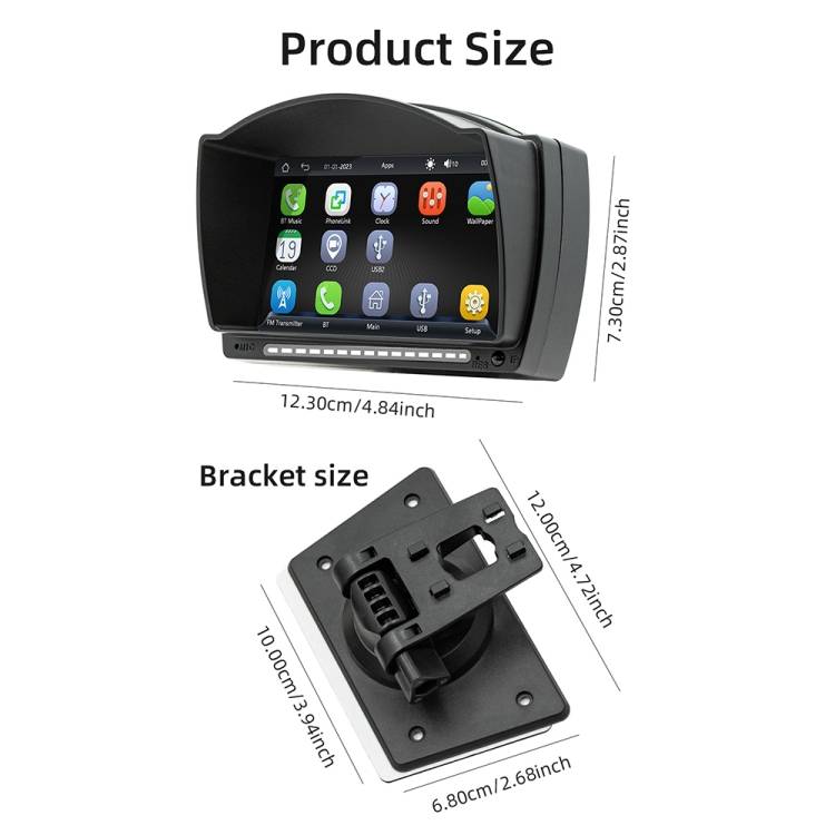 B5540 4.7 inch Allwinner Melis F133 Car MP5 Player, Support iOS CarPlay / Android Auto / BT / USB /