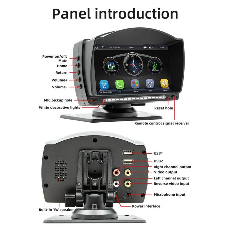 B5540 4.7 inch Allwinner Melis F133 Car MP5 Player, Support iOS CarPlay / Android Auto / BT / USB /