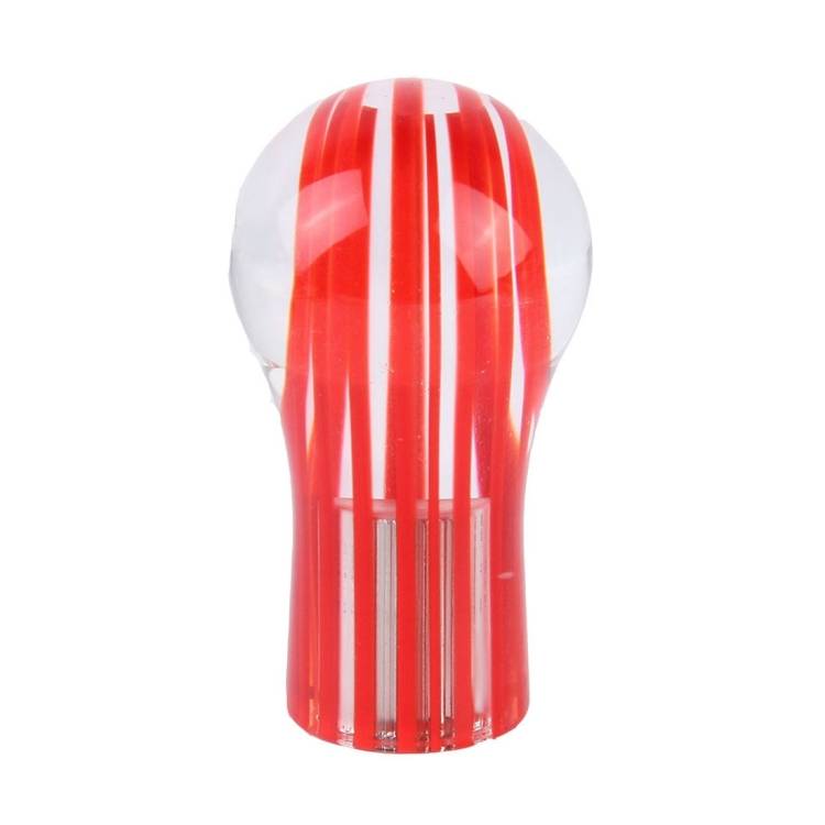 Crystal Double Light Car Breathing Racing Dash LED Magic Lamp Gear Head Shift Knob with Base, Size: