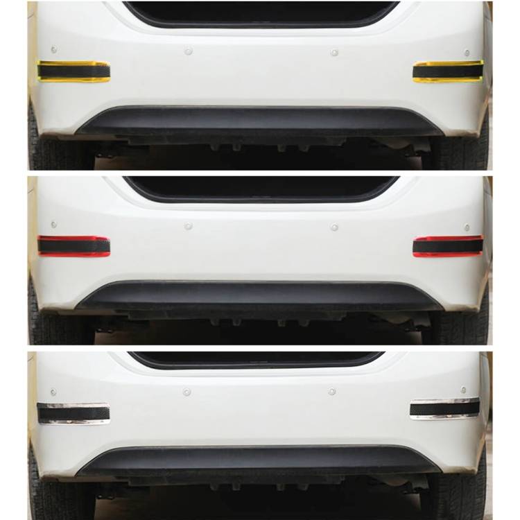 Universal Electroplate Carbon Fibre Car Door Threshold Decoration Strip Decorative Sticker, Size :