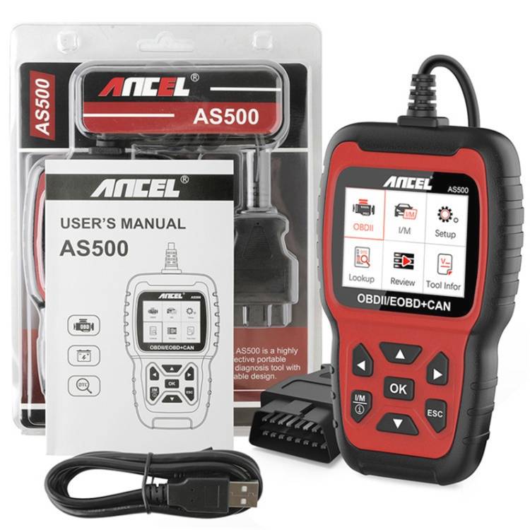 Ancel AS500 OBDII Scanner Engine Reader Car Diagnostics Tool