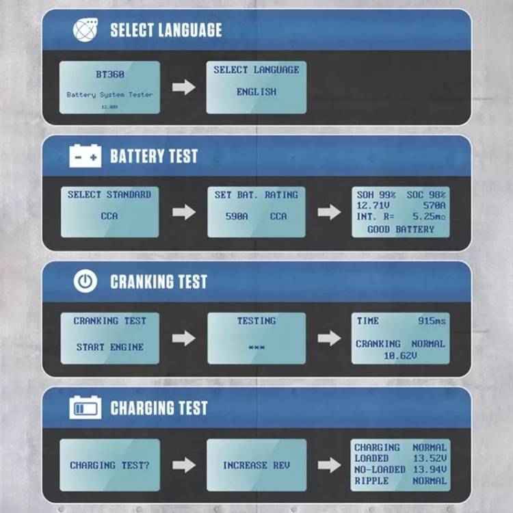 BT360 Car 12V Handheld Battery Tester
