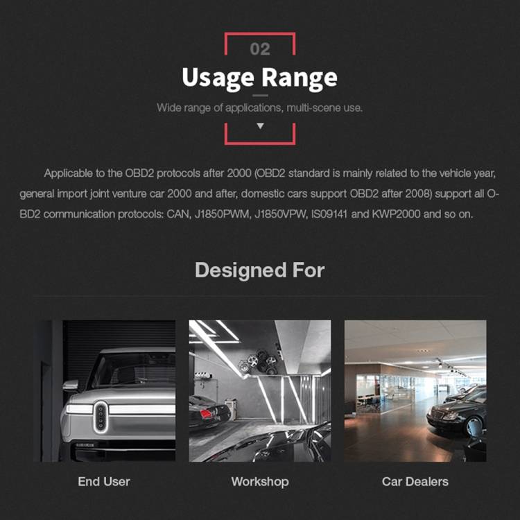 KINGBOLEN YA301 OBD2 Car Fault Diagnosis Tool Fault Analyzer