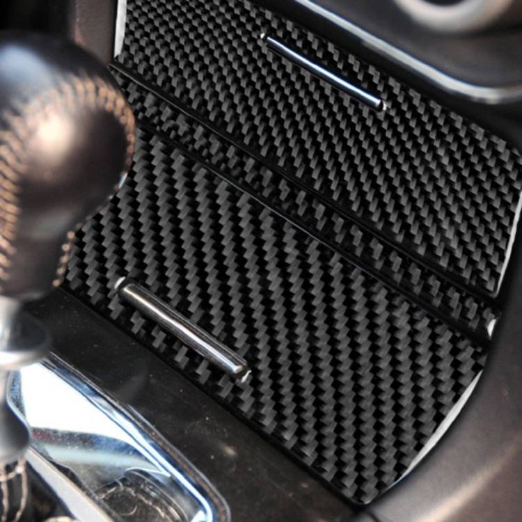 3 PCS Car Carbon Fiber Storage Box Decorative Sticker for Mitsubishi Lancer EVO (Only GT / GTS) 201