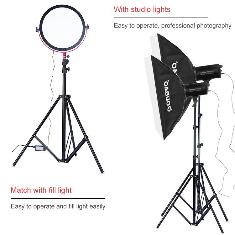 TRIOPO Oubao 1.9m Portable Studio Light Metal Tripod