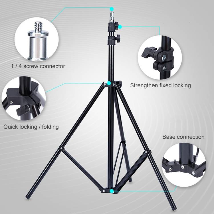 TRIOPO Oubao 1.9m Portable Studio Light Metal Tripod