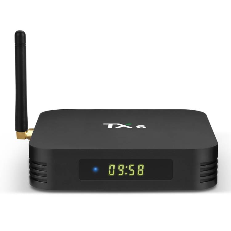 TX6 4K UHD Smart TV Box with Remote Controller, Android 7.1 Allwinner H6 Quad Core ARM Cortex-A53 1.