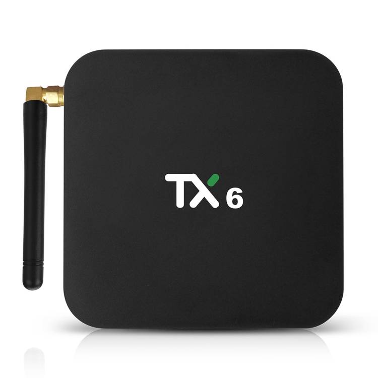TX6 4K UHD Smart TV Box with Remote Controller, Android 7.1 Allwinner H6 Quad Core ARM Cortex-A53 1.