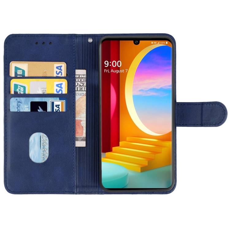 Leather Phone Case For LG Velvet 2 Pro(Blue)