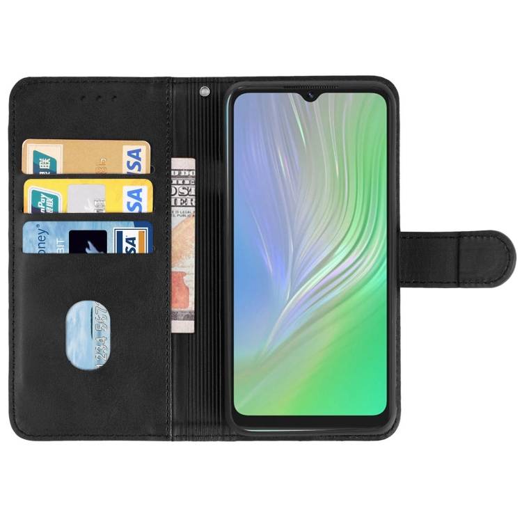 Leather Phone Case For Blackview A55(Black)