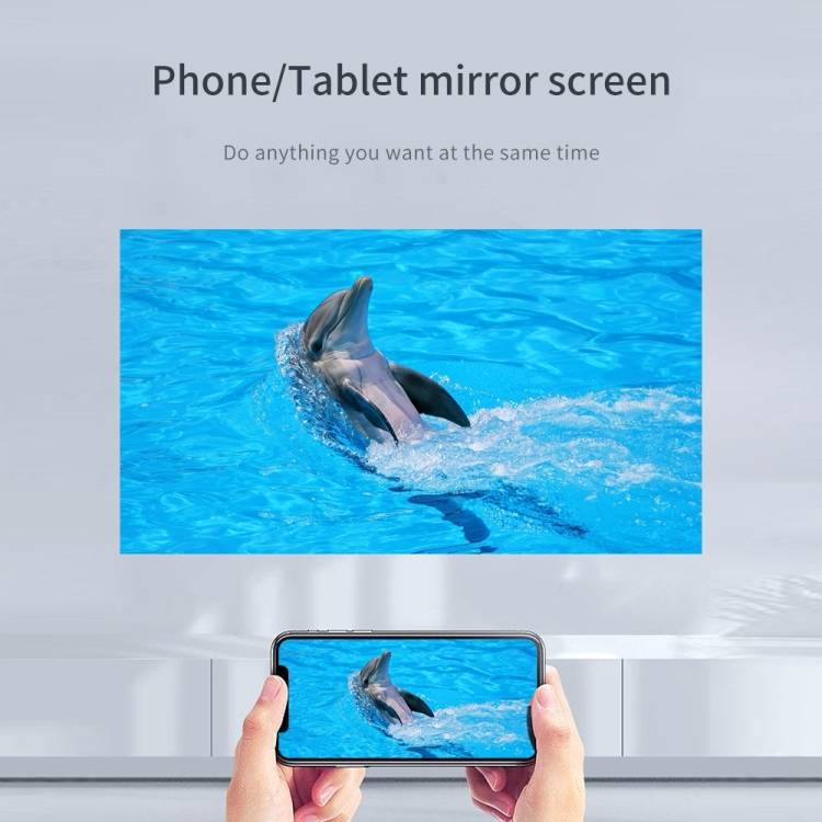 Q96 E300 Intelligent Portable HD 4K Projector, EU Plug, Specification:Android Version(White)