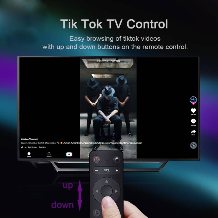 H96 Max 8GB+128GB 8K Smart TV BOX Android 11.0 Media Player with Remote Control, Plug Type:EU Plug