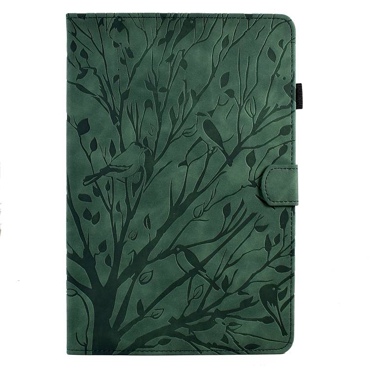 For Lenovo Tab M10 Gen 3 Fortune Tree Pressure Flower PU Tablet Case with Wake-up / Sleep Function(G